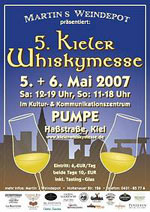plakat Whisky Fair Limburg und Kieler Whiskymesse