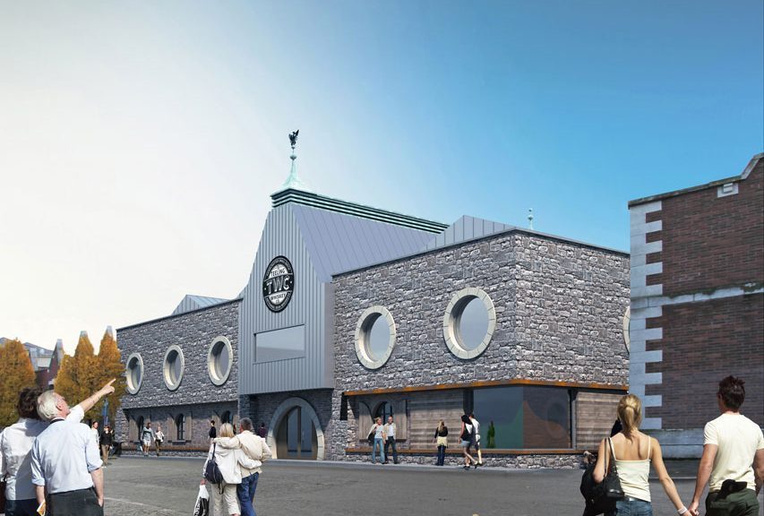 Modell der geplanten Teeling Whiskey Distillery