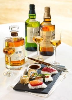 whiskysushi_hibiki_hakushu_yamazaki-250x346 Sommerliche Symphonie: Meeresfrüchte und Whisky