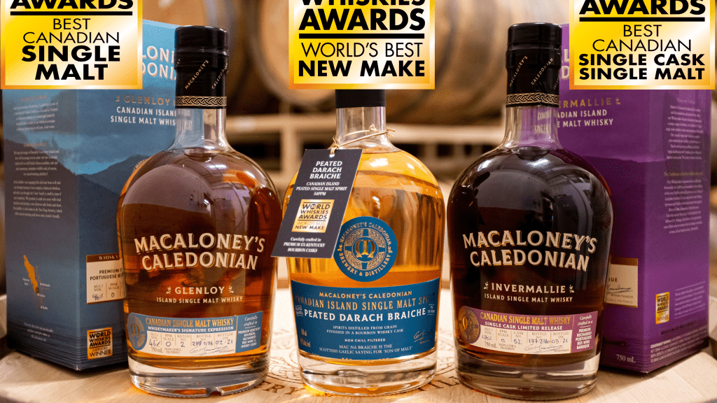 Macaloneys Caledonian award winning whiskies
