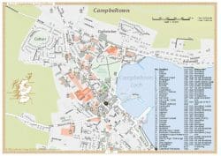 Abb. Seite 38 - Schottland Stadtplan Campbeltown