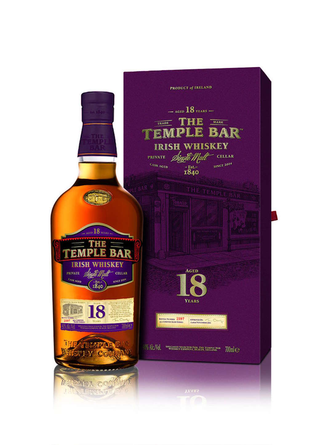 The Temple Bar 18 Jahre Irish Whiskeys