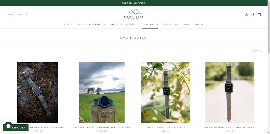 smartwatch-mackinnon-watches Custom Tartan Watches von MacKinnon aus den schottischen Highlands