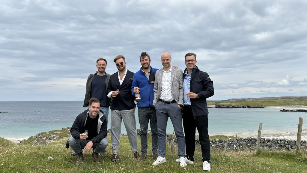 Kilchoman Sanaig privat Vatting Gruppenbild