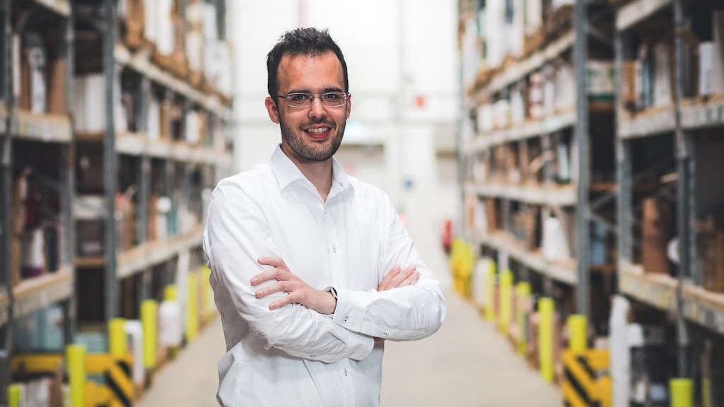 Christoph Kirsch im Lager in Stuhr