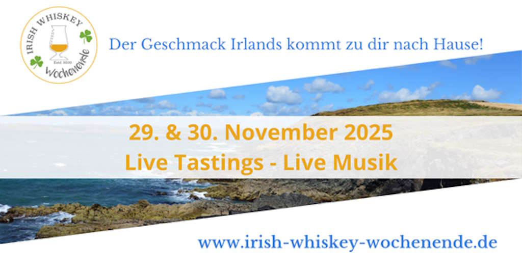 irish-whiskey-wochenende-2025 Irish Whiskey Wochenende 2025: Irlands Vielfalt kommt ins Wohnzimmer