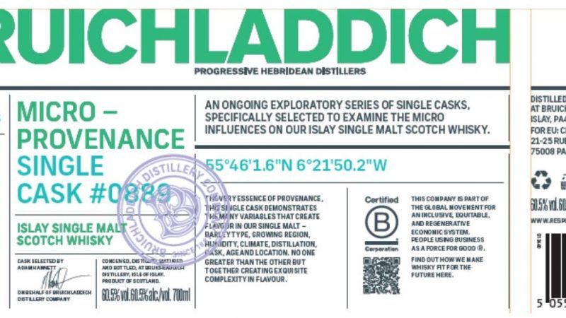 Bruichladdich Micro-Provenance Single Cask #0889