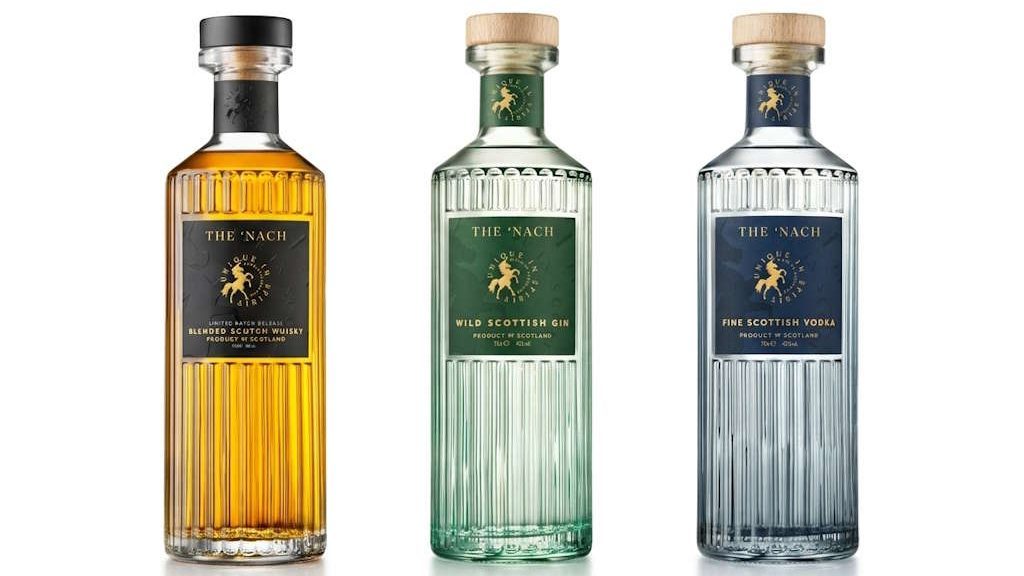 THE NACH Sam Heughan Blended Scotch - Wild Scottish Gin - Fine Scottish Vodka