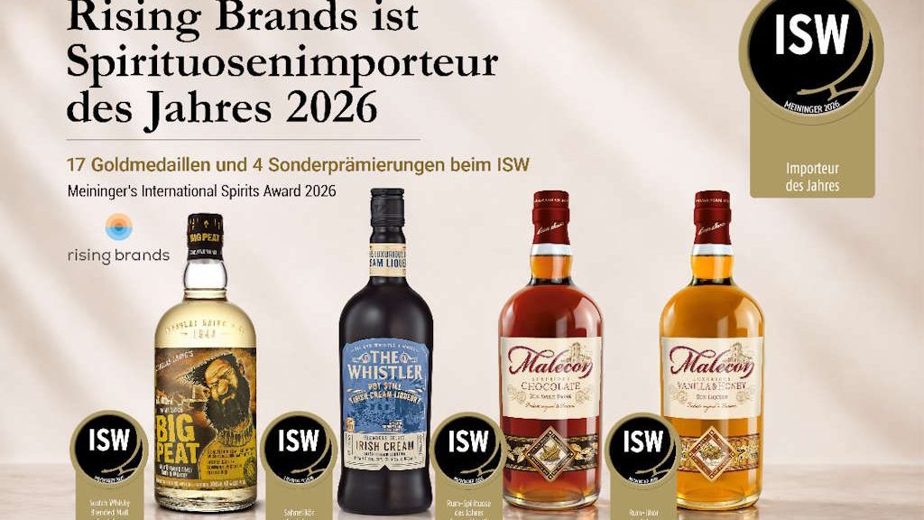 Rising Brands ist Spirituosenimporteur des Jahres 2026
