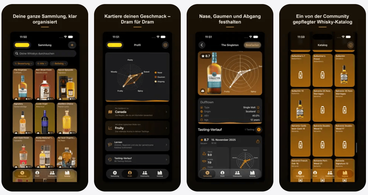 Whiskr Whisky App iPhone