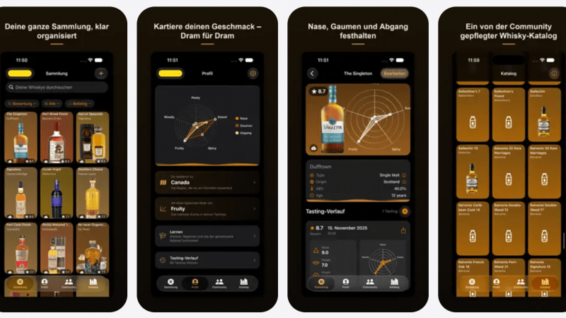 Whiskr Whisky App iPhone