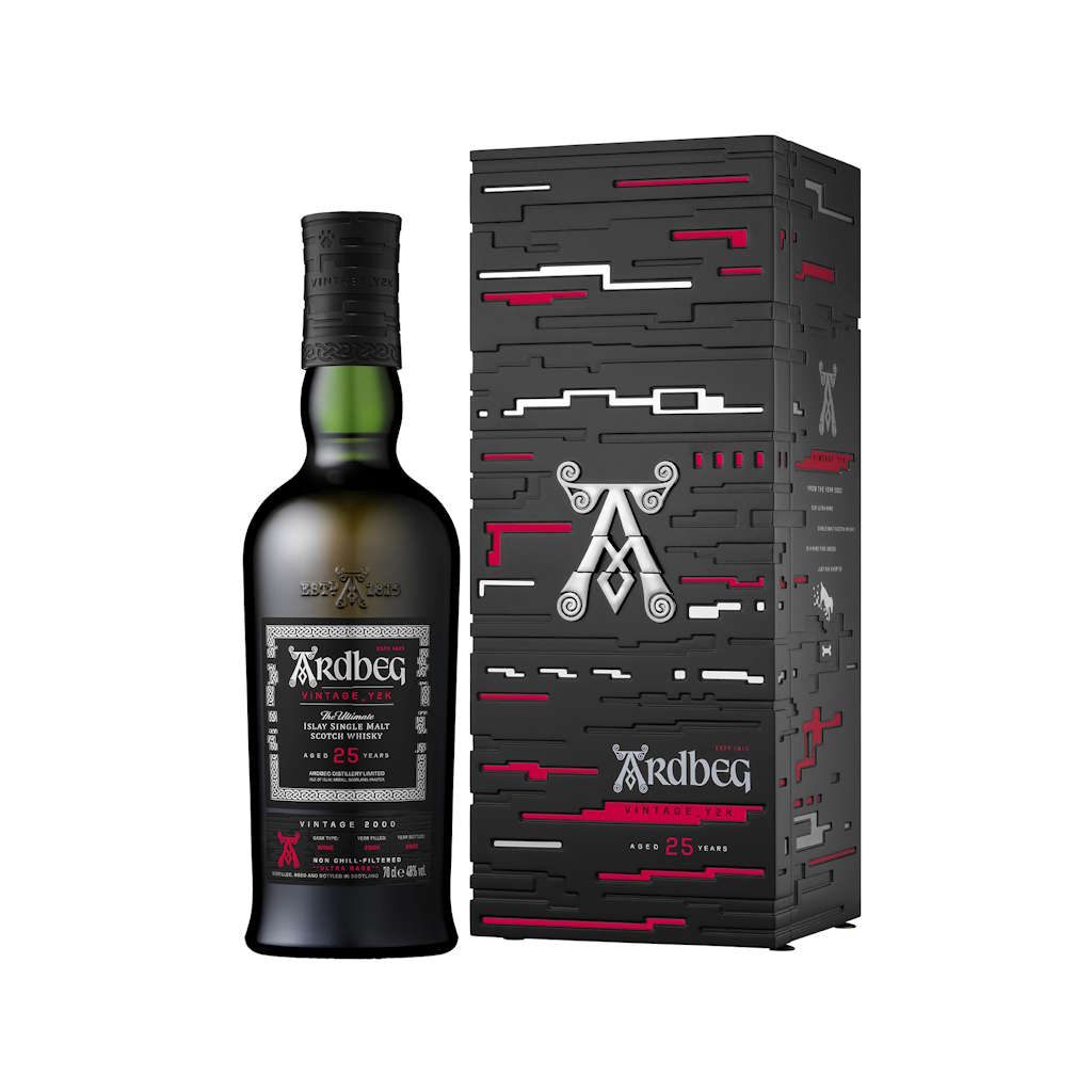 Ardbeg Y2k 25 Years Bottle and Gift Box