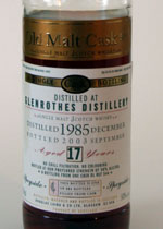 Glenrothes1985_DL_OMC Zwei Glenrothes: Robur Reserve und Old Malt Cask 1985